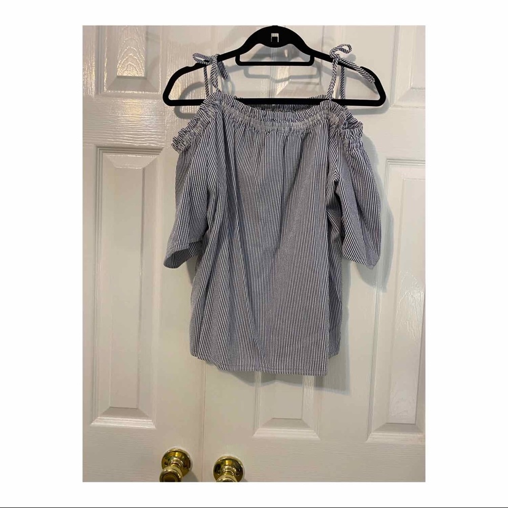 Striped Off the Shoulder Top